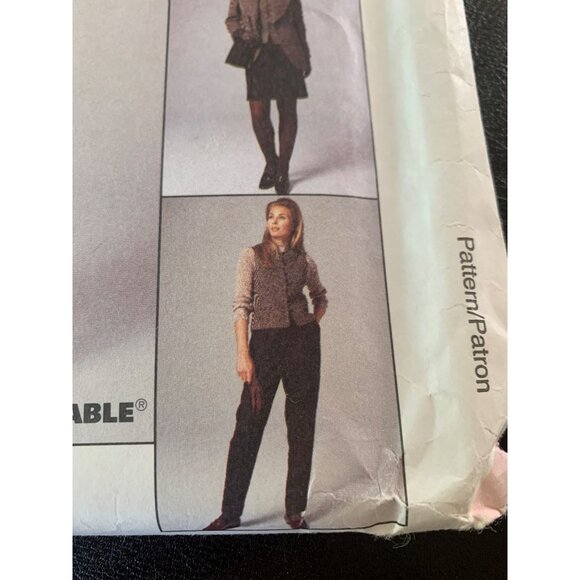McCall's Misses Coat Vest Pants Skirt Sewing Pattern Sz 14 8538 - Uncut - Picture 3 of 9
